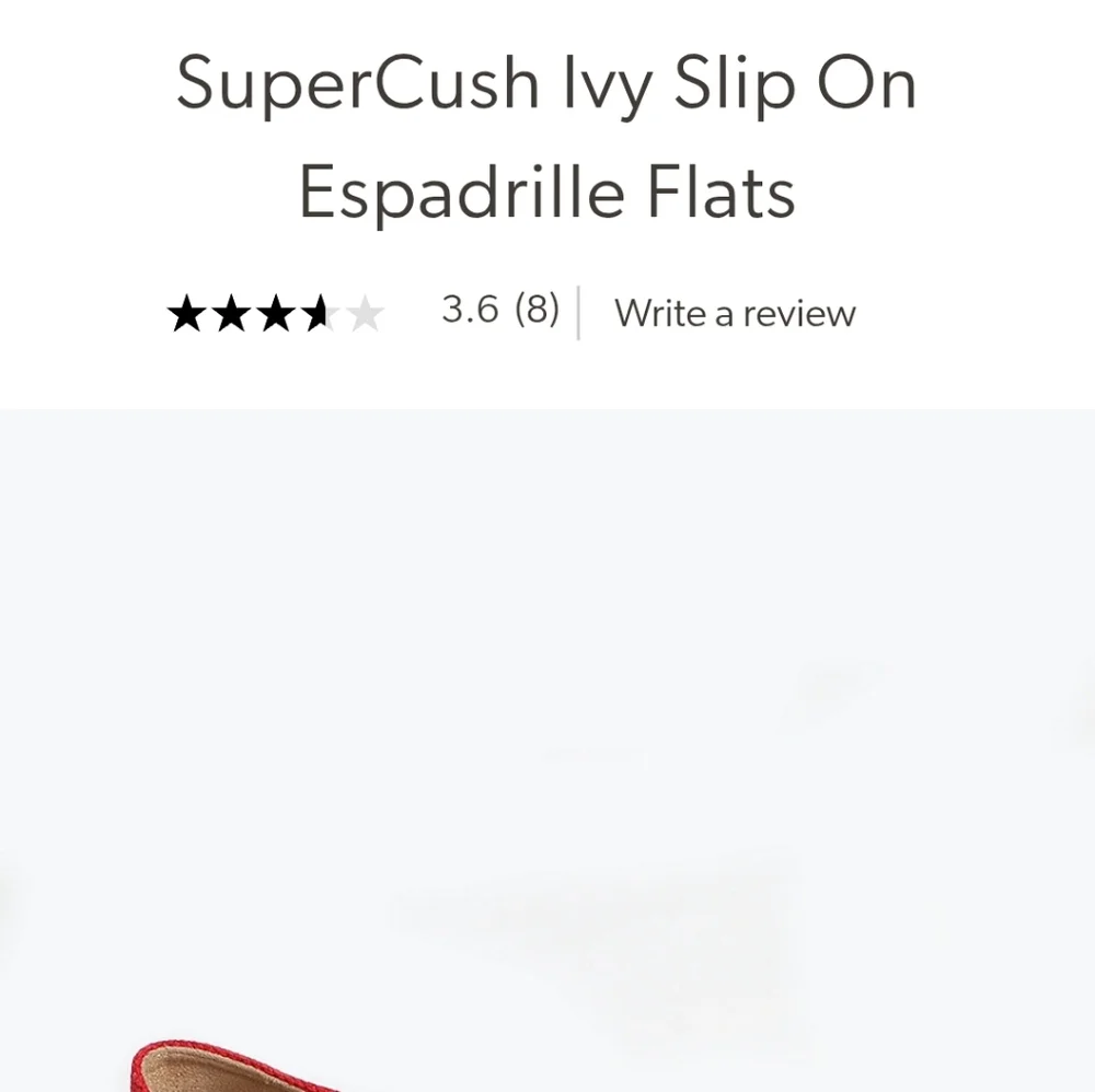 🆕️ SiperCush Ivy Slip-On Espadrille Flats - Picture 3 of 8